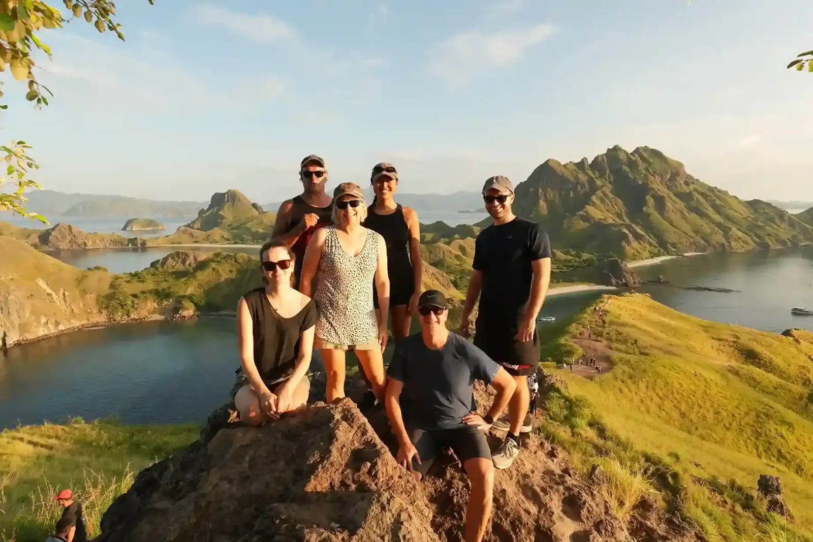 Travellers at the Padar Island viewpoint