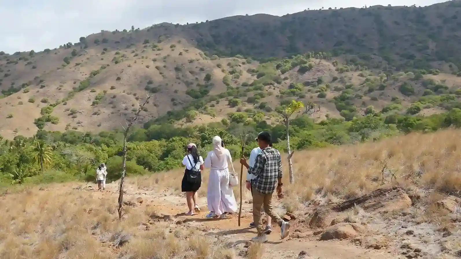 Trekkers on Rinca Island